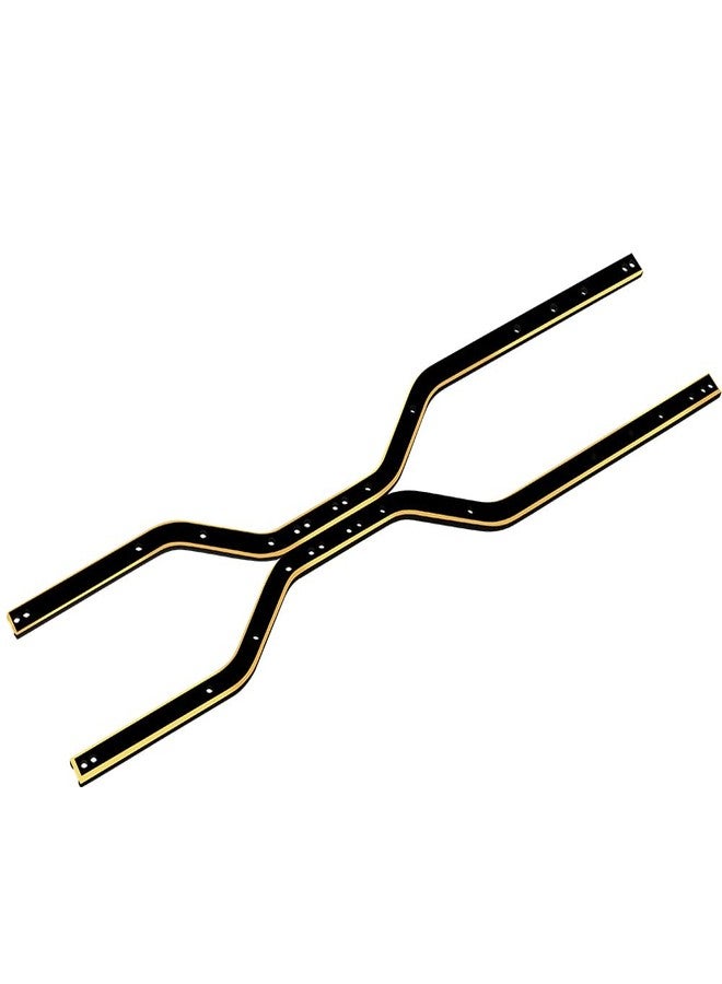 Pothyes Black Coating Brass Chassis Frame Rails for 1/24 RC Crawler Axial SCX24 Upgrades (Gladiator AXI00005) - Image 3